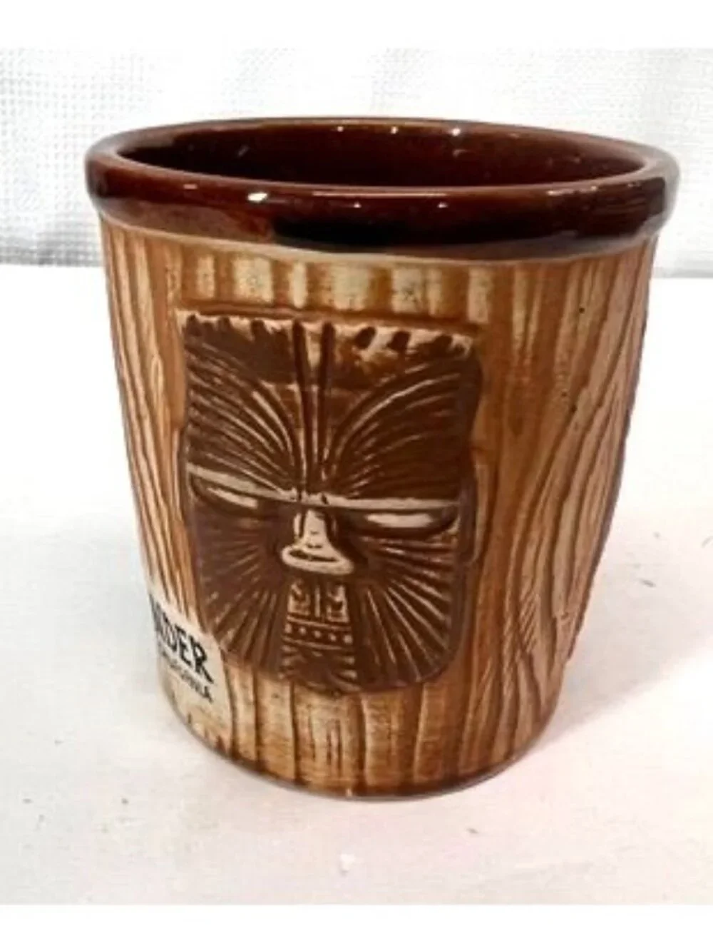 Vintage The Islander Three Face Bucket Mug, OMC JAPAN